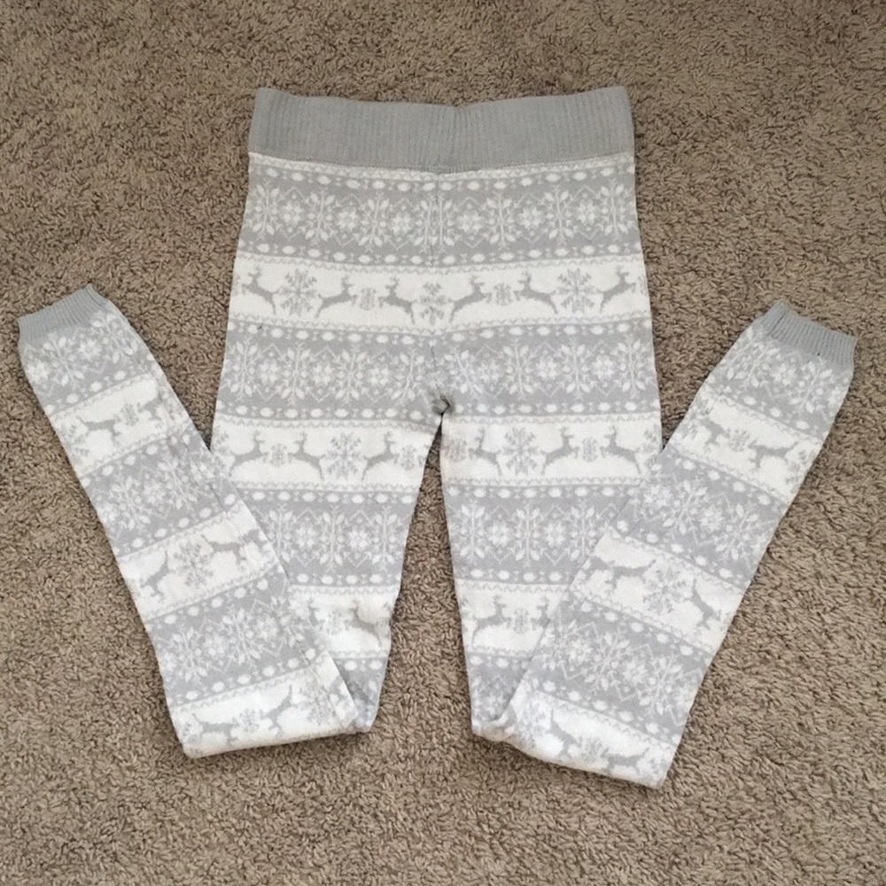 Soft reindeer fleece SO leggings size xs